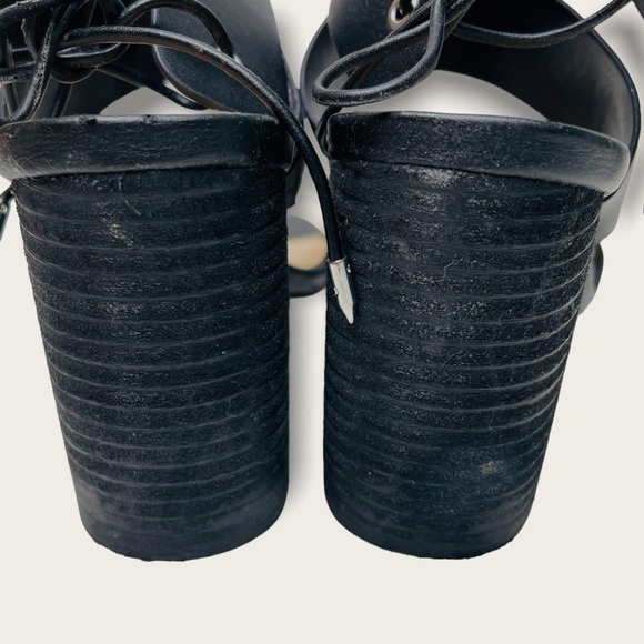 Sam Edelman Black Valerie Ankle Strap Heels Size 10 - Picture 9 of 10